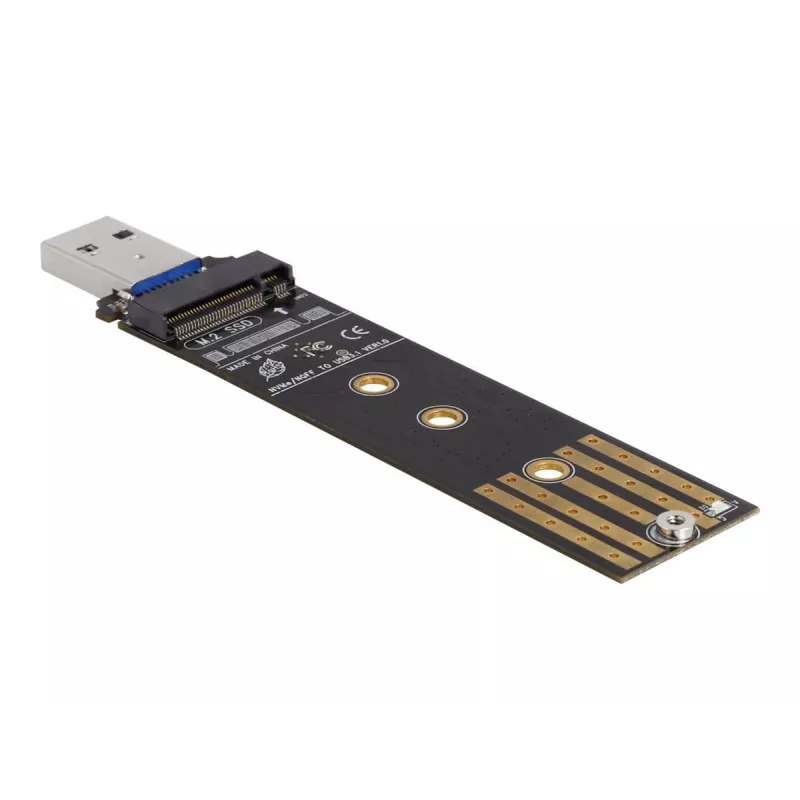 Convertidor combo DeLOCK para M.2 NVMe PCIe o SSD SATA USB 3.2 Gen 2 negro