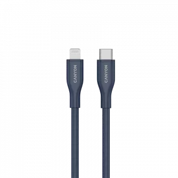 Cable USB-C a Lightning CANYON CLNM60 60W MFi 1 m silicona azul