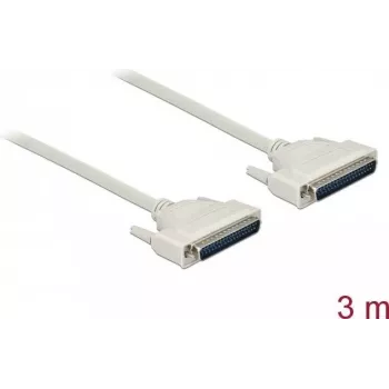 Cable serie DELOCK 86880, D-Sub 37 pines a D-Sub, beige, 3 m
