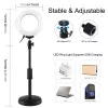 Lámpara LED anular Puluz con trípode ajustable PU391