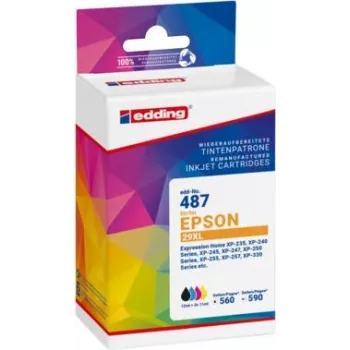 EDDING Cartucho de tinta sustituye a Epson T29XL Multipack 4 Compatible Negro Cian Magenta (18-487-01)
