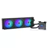 Endorfy Navis F360 ARGB EY3B006 refrigeración líquida AIO para CPU, radiador de 360 mm, 3 ventiladores de 120 mm, 250–1800 RPM, LGA 1700/AM5/AM4, negro