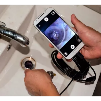 Endoscopio USB MEDIA-TECH ENDOSCOPE 66° CMOS, 640x480 30fps, IP67, 6 LEDs, imán y gancho