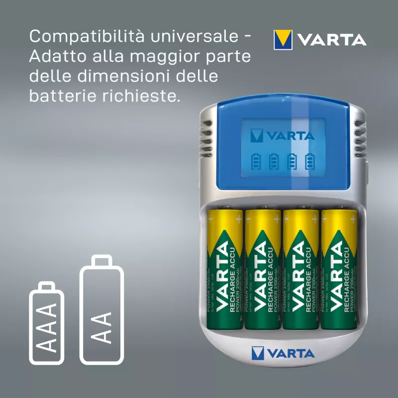 Cargador de baterías Varta POWERLCD