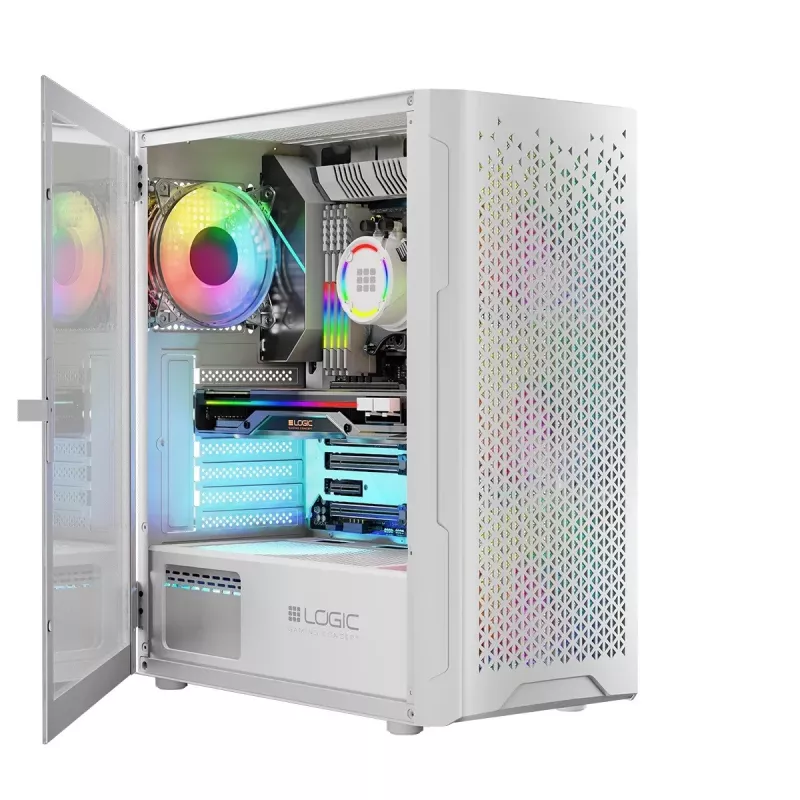 Carcasa Logic ARAMIS ARGB MINIDI USB 3.0 Blanca