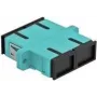DeLOCK - acoplador de red - SC multimodo (H) a SC multimodo (H) - fibra óptica - OM3 - azul claro (pack de 4) (85997)
