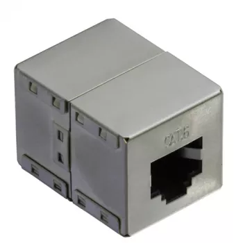 Conector hembra modular RJ-45 VALUE Cat.6 apantallado plateado
