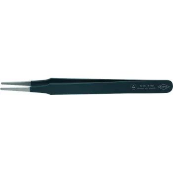 Pinza de precisión Knipex L.120mm punta redonda recta ancho 2mm inoxidable antimagnética disipadora eléctrica