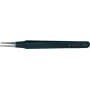 Pinza de precisión Knipex L.120mm punta redonda recta ancho 2mm inoxidable antimagnética disipadora eléctrica