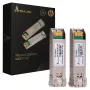 Extralink EX.35924 módulo transceptor SFP+ 10G, 1310 nm, 40 km, monomodo, DOM, pack de 2