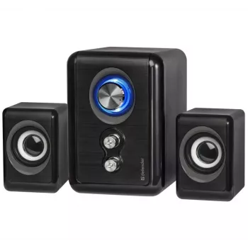 Altavoces DEFENDER V11 11 W con cable 2.1 altavoces satélite de escritorio, USB 5 V, negro
