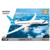 Set de construcción Cobi Boeing 737-8 — 340 piezas, edad recomendada 7+, azul y blanco