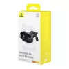 Baseus LightChaser BS-CM029 Soporte de coche para teléfono con carga inalámbrica de 15 W para rejilla de ventilación, negro