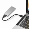Carcasa de aluminio QOLTEC 51833 para SSD M.2, SATA a USB 3.0, compatible hasta 2 TB