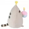 Peluche Pusheen de Pusheen — peluche de 24 cm con gorro de cumpleaños y tarta