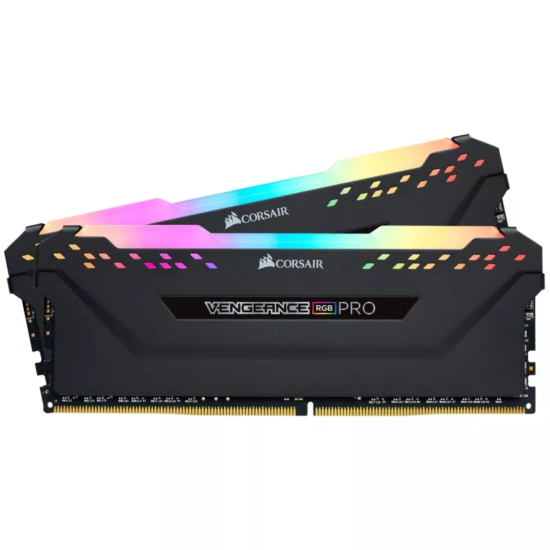 DIMM 32 GB DDR4-2666 2x 16 GB dual kit negro CMW32GX4M2A2666C16 Vengeance RGB PRO INTEL XMP