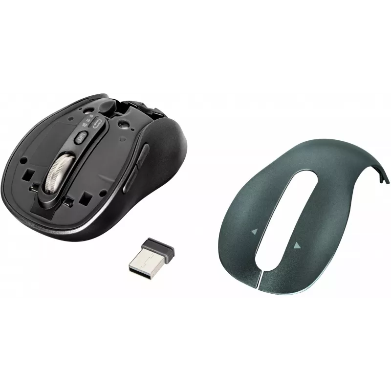 YENKEE YMS 2010BK GYRO Dual ratón inalámbrico, Bluetooth + USB 2,4 GHz