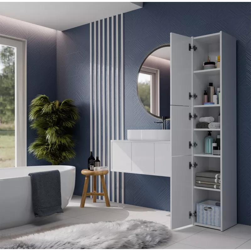 Top E Shop S33 BIEL mueble de almacenaje para baño, blanco
