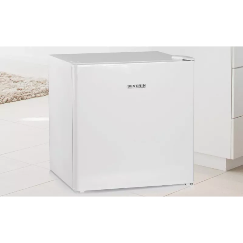 Congelador vertical SEVERIN GB 8886, 32 L de capacidad útil, clase E, 500×480×445 mm, blanco