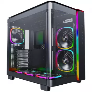 Montech KING 95 PRO Midi-Tower, cristal templado, ARGB - negro
