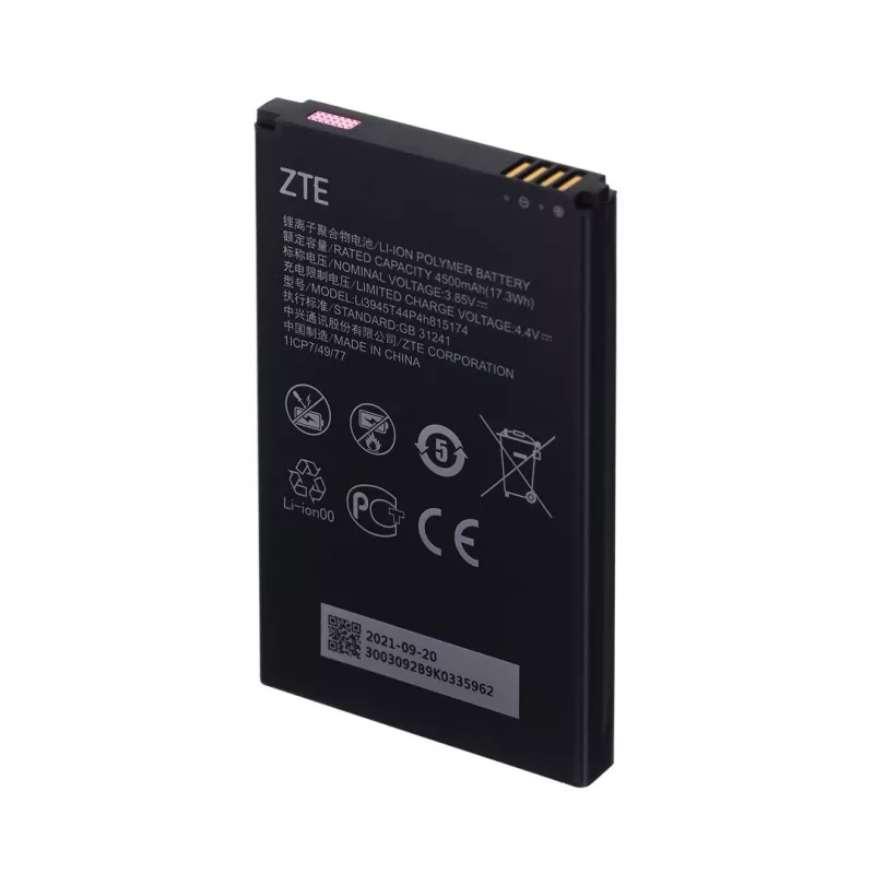 Router de red móvil ZTE MU5001 — portátil, Wi‑Fi 6 de 5 GHz, batería de 4500 mAh, SDX55, NanoSIM, descarga de 3,8 Gbit/s