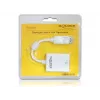Adaptador de cable de vídeo DeLOCK 61766 0,125m VGA DisplayPort blanco