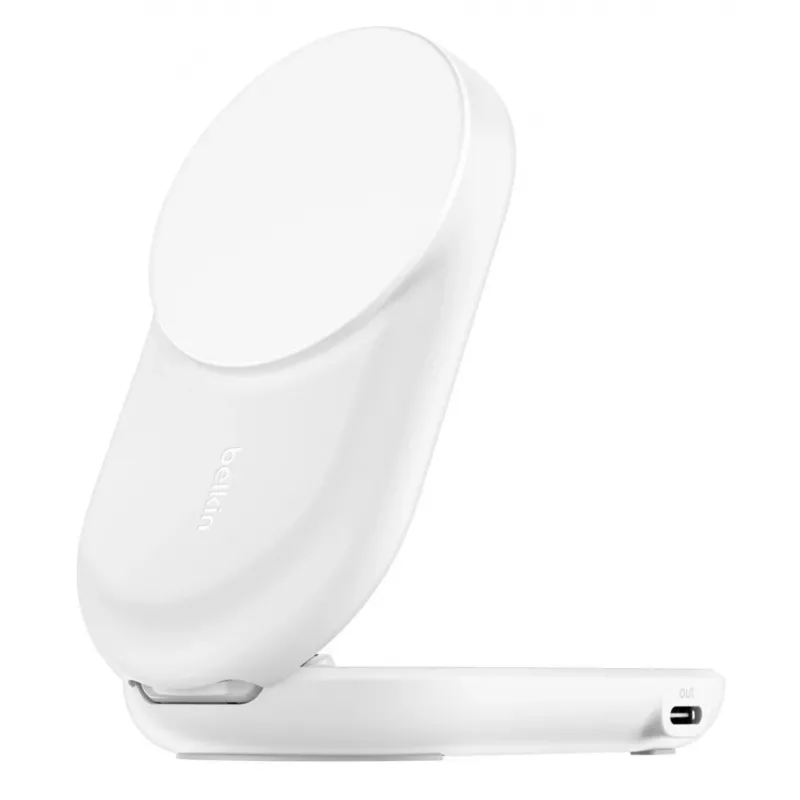 Cargador inalámbrico Belkin Qi2 de interior USB carga rápida blanco 1,5 m