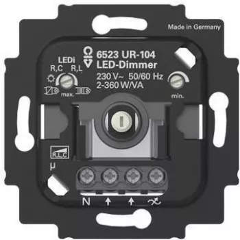 BUSCH JAEGER BJ Regulador LED 2+3 hilos 6523 UR-104m.N Terminal (2CKA006512A0353)