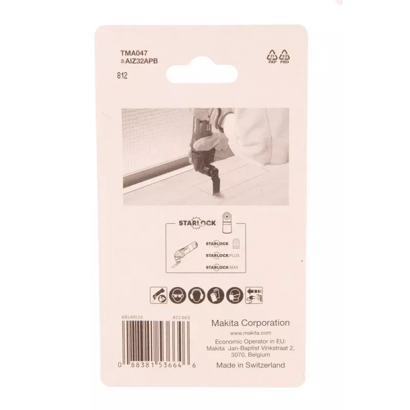 Makita B-64814-5 (TMA047) hojas de corte por inmersión, 32 mm, Starlock, bimetálicas, 5 uds.