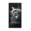 Toalla White Shark TW-02 Sägezahnfisch de secado rápido y ligera de microfibra