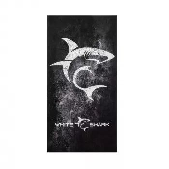 Toalla White Shark TW-02 Sägezahnfisch de secado rápido y ligera de microfibra