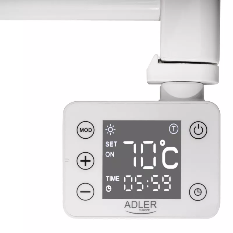 Radiador eléctrico de baño LED | AD 7823 | radiador | 400 W | blanco | IP24