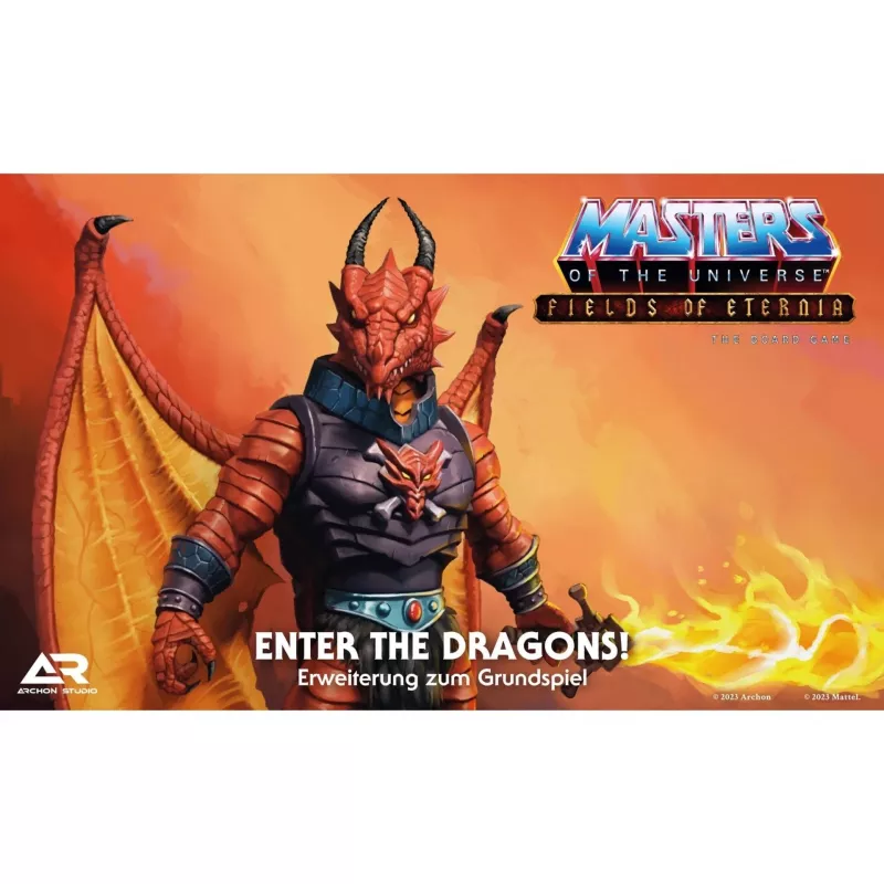 Masters of the Universe Fields of Eternia - Enter the Dragons, expansión de juego de mesa