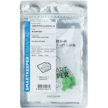 SmartKeeper BL04P1GN 10 x USB B-Port BPort Blockers sin llave de cierre Mini verde SLSART-0105 SLSART0105 (SLSART-0105)