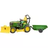 Bruder bworld John Deere cortacésped con asiento, vehículo de juguete a escala