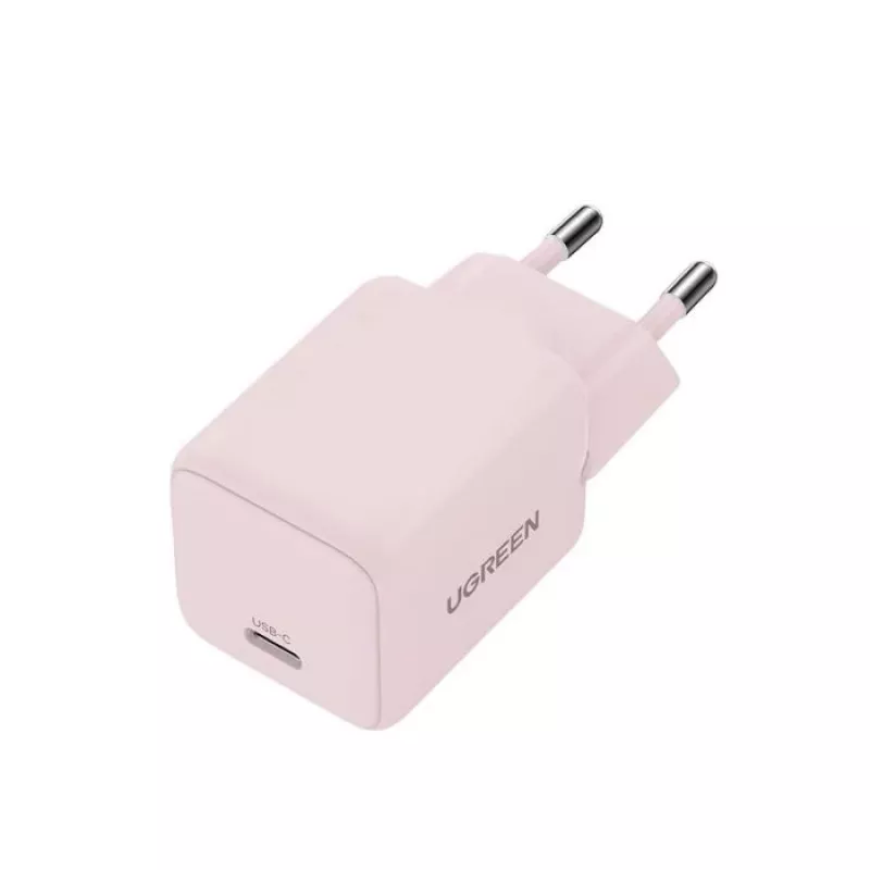 Fuente de alimentación UGREEN X512 20W USB-C carga rápida PD, rosa, entrada 100–240V, 1× USB-C