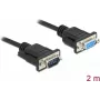 Cable serie DeLOCK 86602 negro 2m RS-232 Sub-D9