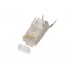 Conector RJ45 Extralink CAT6A FTP 8P8C, transparente, Conector/Conector hembra, 1 ud.