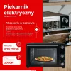 Horno eléctrico Adler AD 6028 — 60 l, 2000 W, independiente, mandos giratorios, asador giratorio, máx. 230 °C, negro