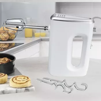 Batidora de mano Maestro MR-503, blanca, batidora de mano eléctrica