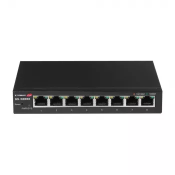 Switch de red Edimax GS-5008E gestionado Gigabit Ethernet (10/100/1000) Negro