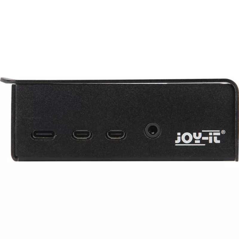 JOY-IT RPI CASE ALU06 - carcasa para Raspberry Pi 4, aluminio, negro (RB-ALUCASEP4+06)