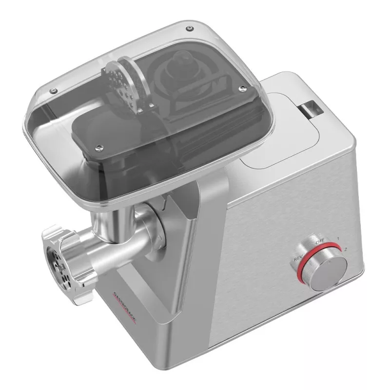 Picadora de carne GASTROBACK 41407 — 2100 W, carcasa de acero inoxidable, 2,5 kg/min de rendimiento