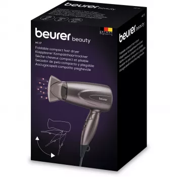 Secador de pelo Beurer HC 17 secador de pelo de viaje gris 1000W