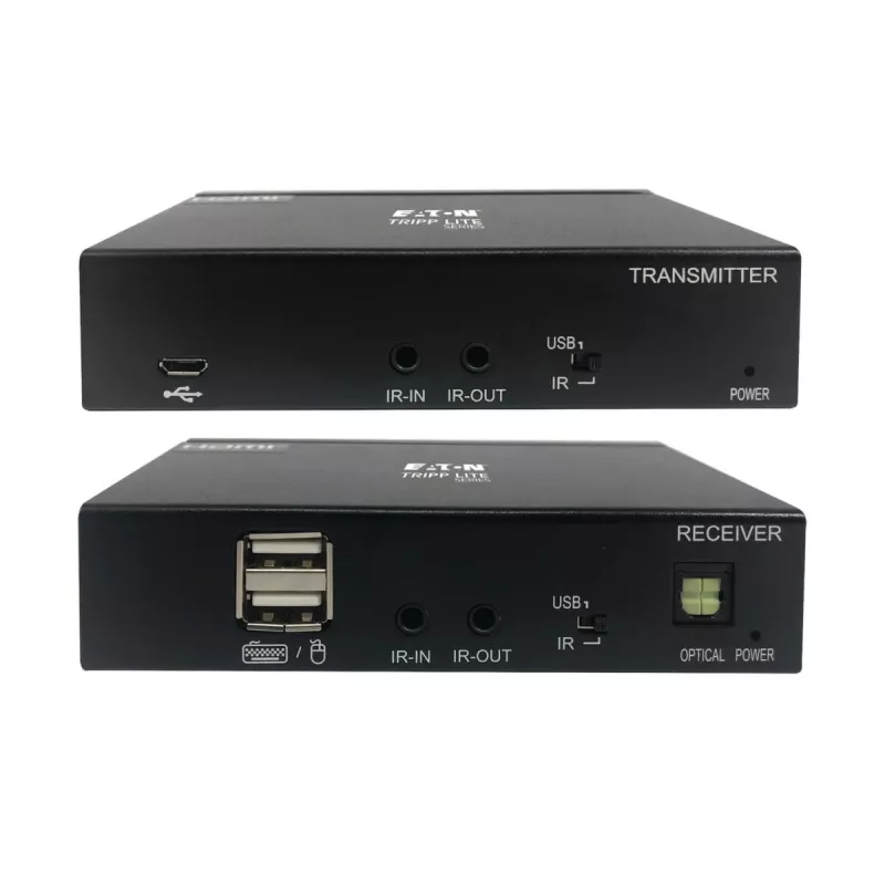 Kit extensor Eaton Tripp Lite Series USB-C a HDMI sobre Cat6 con soporte KVM, 4K 60Hz, 4:4:4, transmisor/receptor, USB, PoC, HDCP 2.2, hasta 70 m, TAA - extensión para vídeo