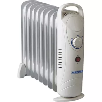 Mesko Home MS7805 Radiador de aceite eléctrico para interior Blanco 1000 W