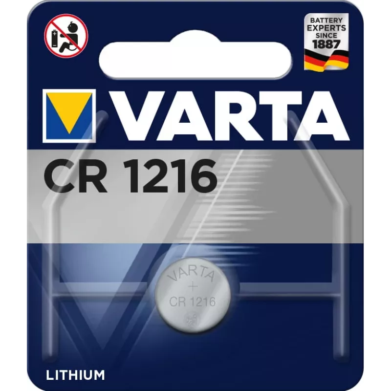 Varta CR1216 Pila de electrónica Litio 3 25mAh Blíster - Pila - CR1216