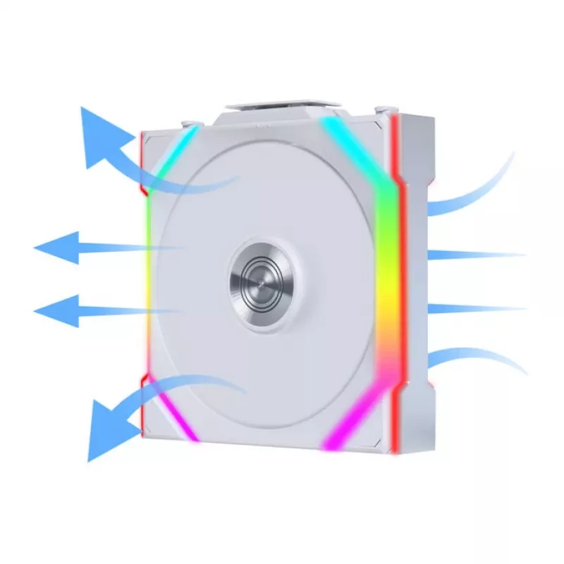 Ventilador Lian Li UNI FAN SL Wireless 120 ARGB Reverse Blade Blanco pack de 3