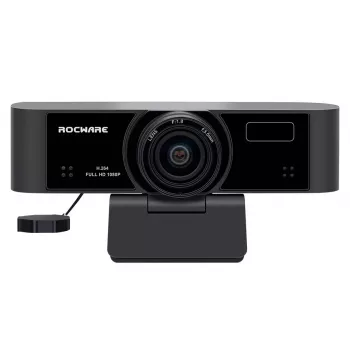 Cámara web ROCWARE RC15 resolución 720p con micrófono integrado