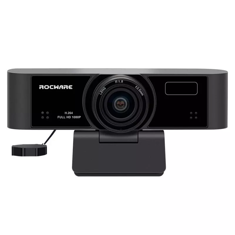 Cámara web ROCWARE RC15 resolución 720p con micrófono integrado